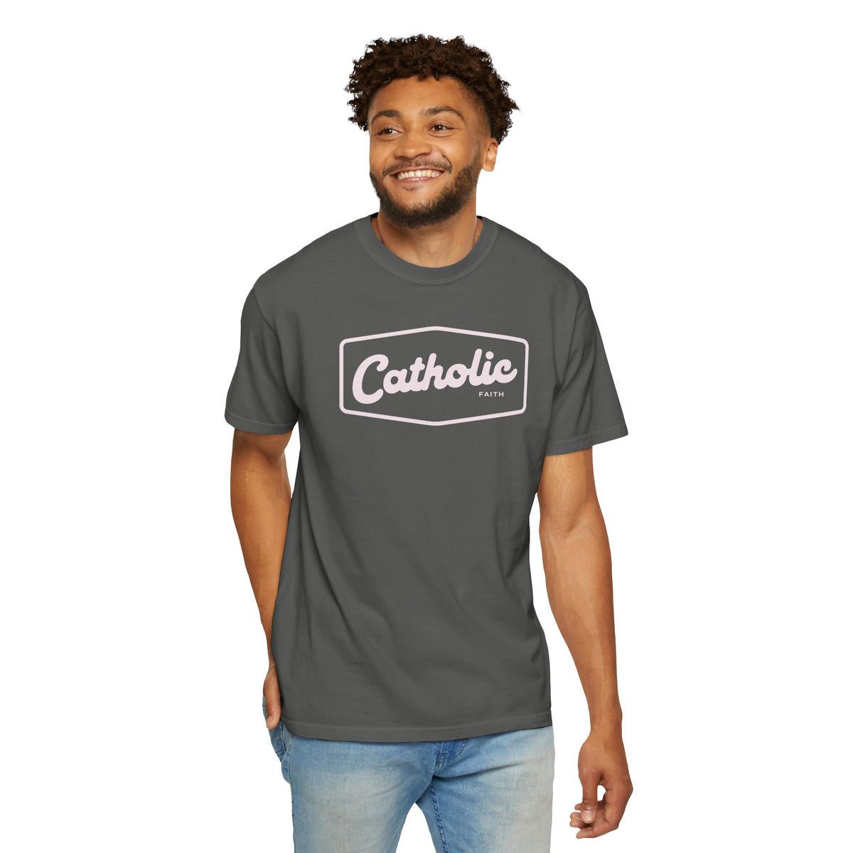 Premium Catholic Script Logo T-Shirt