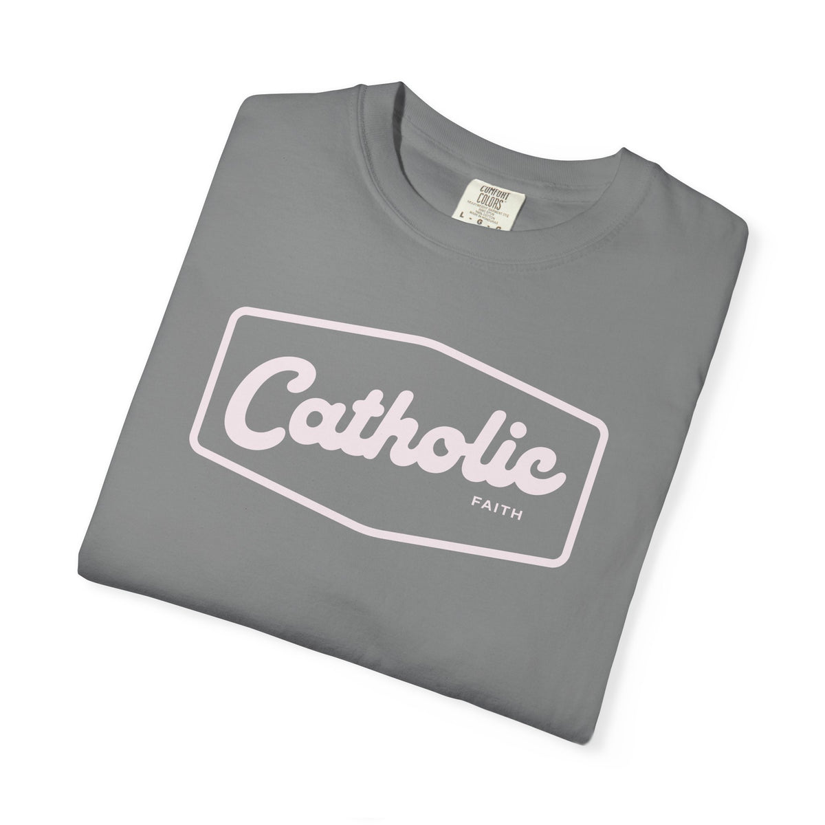 Premium Catholic Script Logo T-Shirt