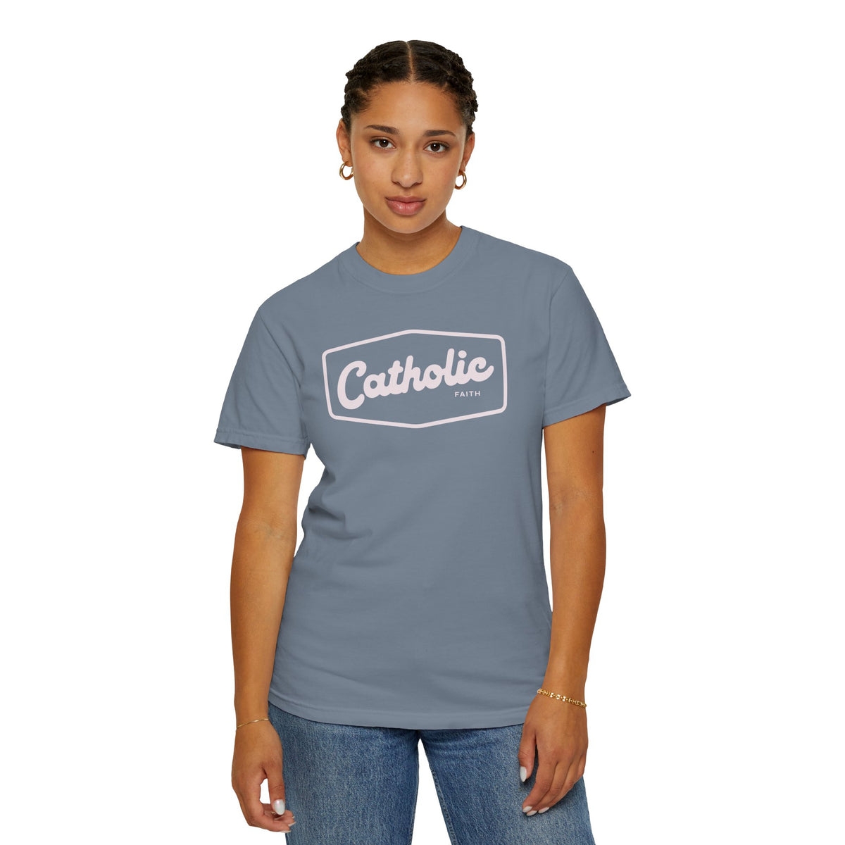 Premium Catholic Script Logo T-Shirt