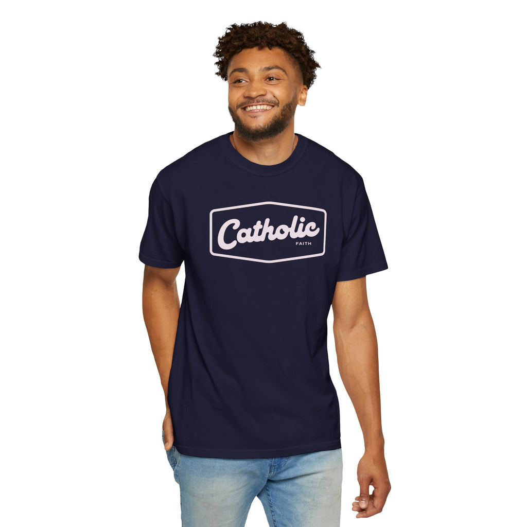 Premium Catholic Script Logo T-Shirt