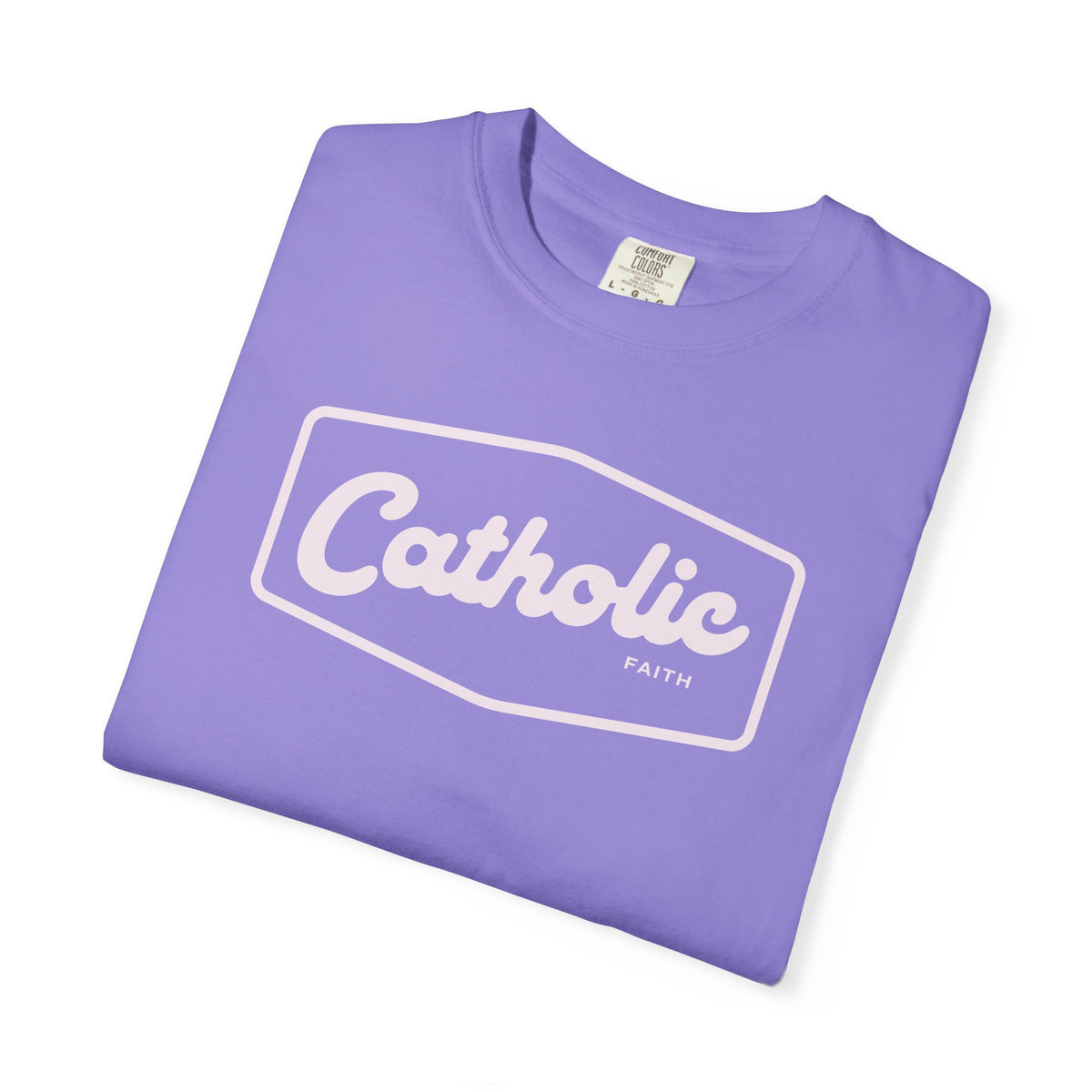 Premium Catholic Script Logo T-Shirt