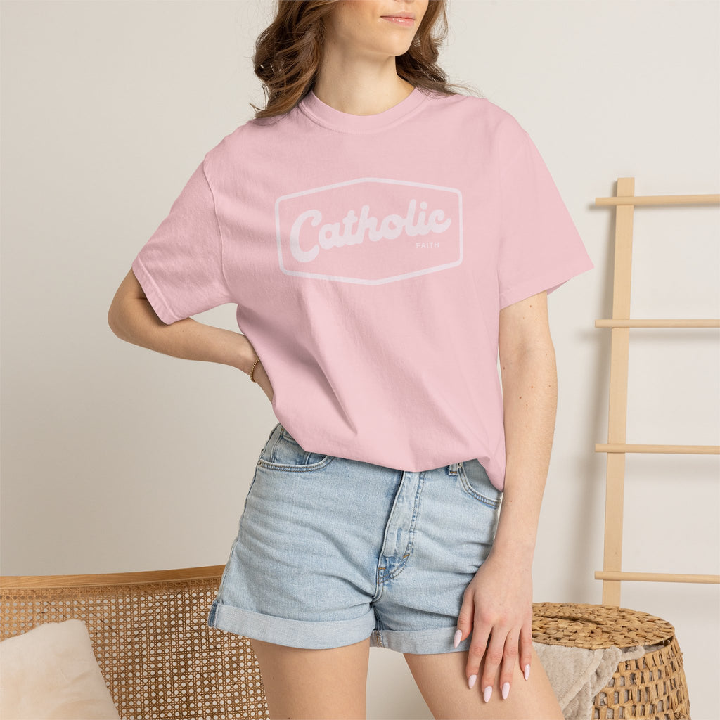 Premium Catholic Script Logo T-Shirt
