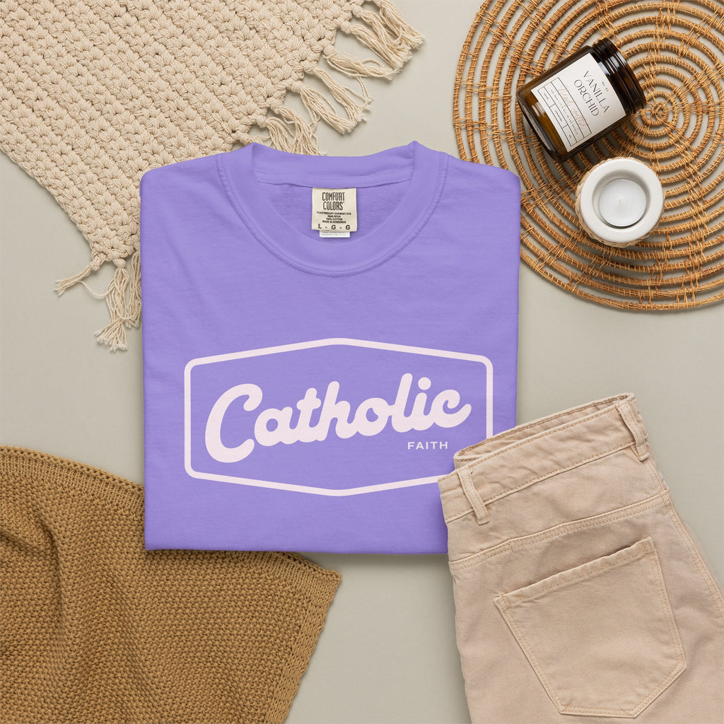 Premium Catholic Script Logo T-Shirt