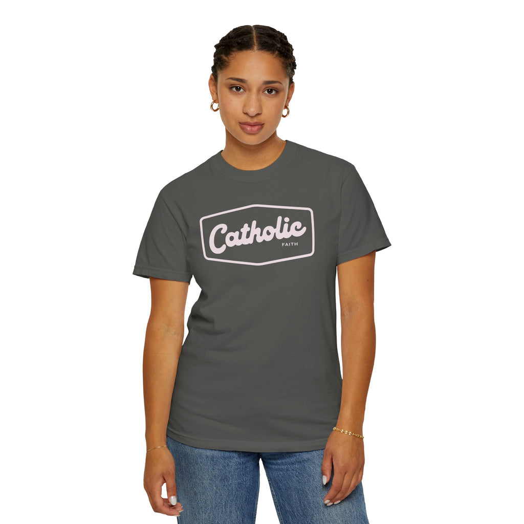 Premium Catholic Script Logo T-Shirt