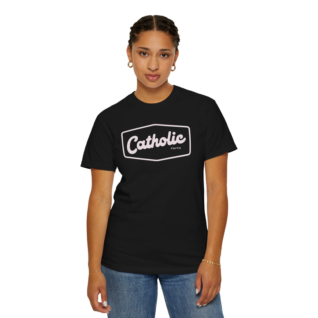 Premium Catholic Script Logo T-Shirt