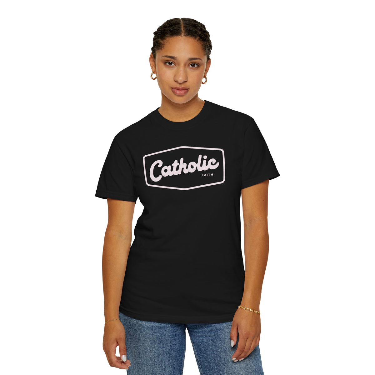 Premium Catholic Script Logo T-Shirt