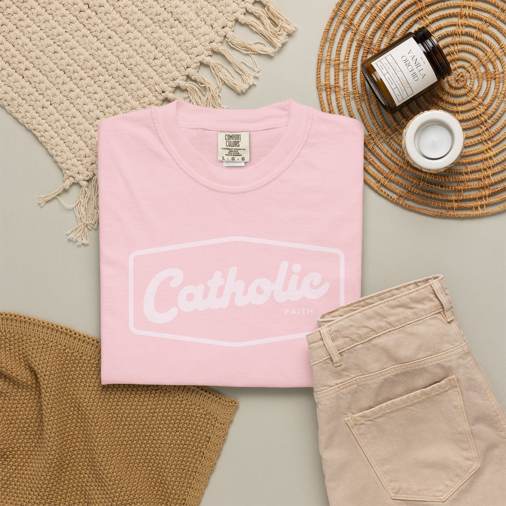 Premium Catholic Script Logo T-Shirt