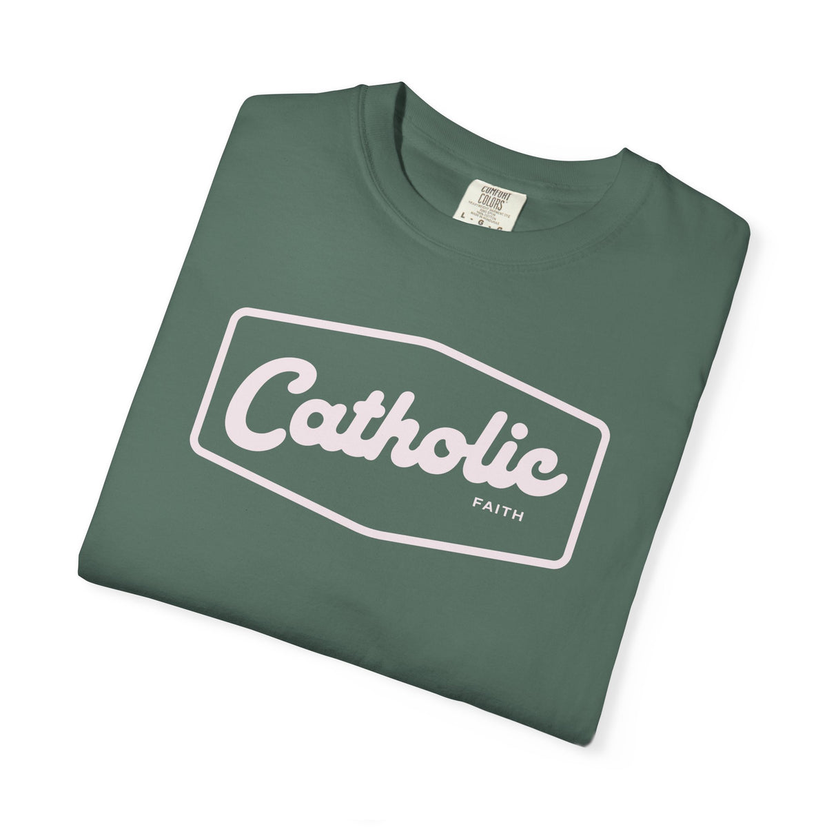 Premium Catholic Script Logo T-Shirt