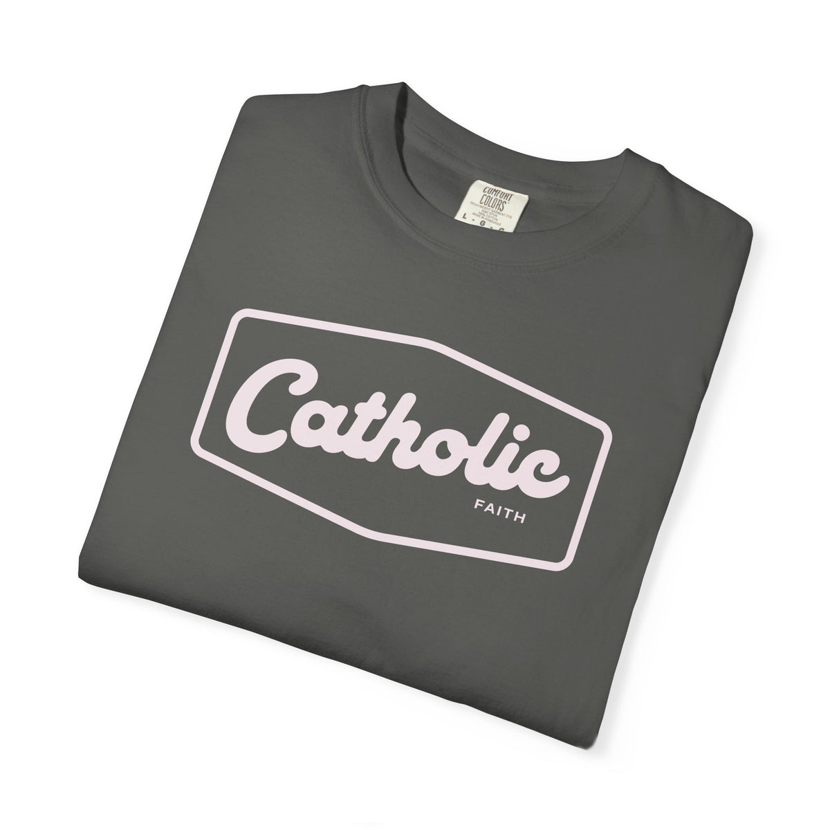 Premium Catholic Script Logo T-Shirt