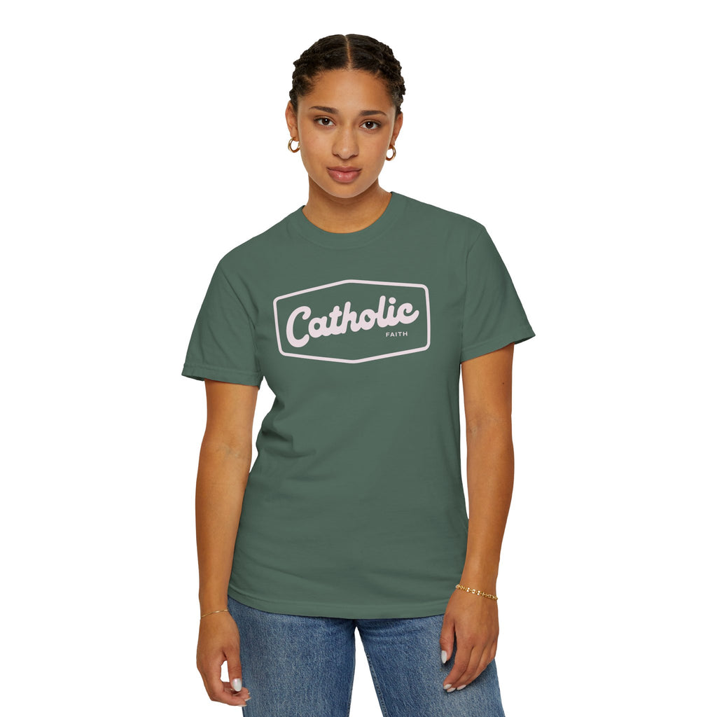 Premium Catholic Script Logo T-Shirt