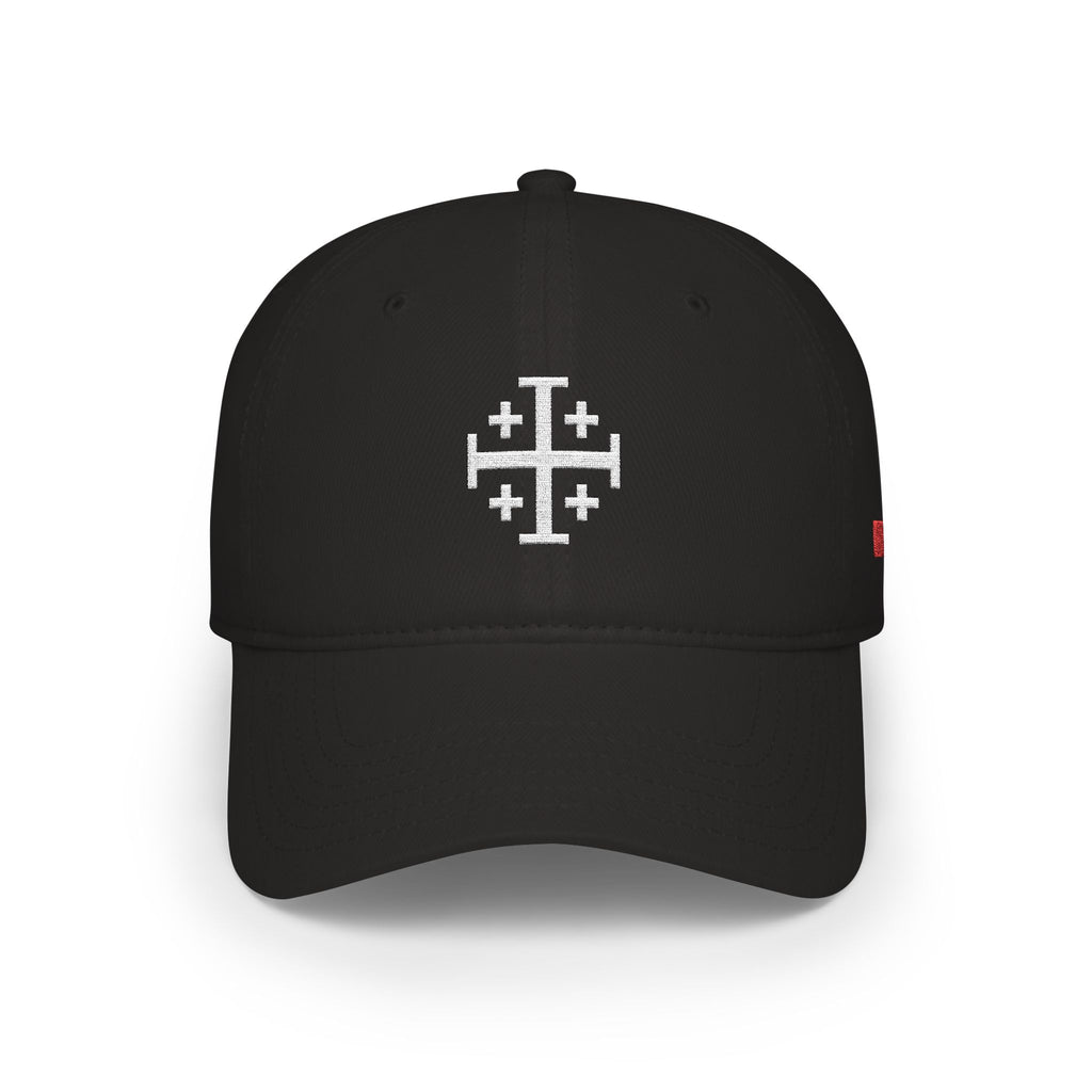 Jerusalem Cross Low Profile Baseball Cap (DARK)