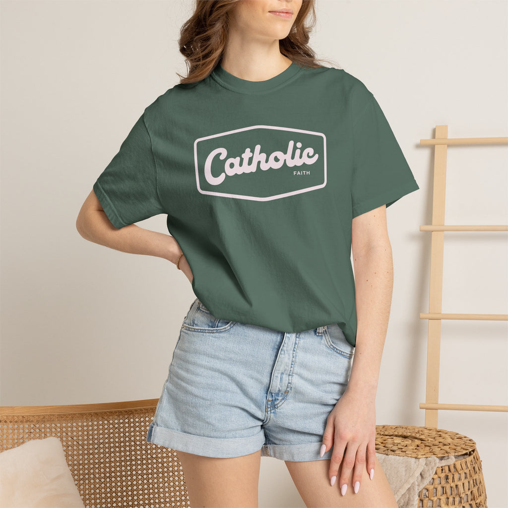 Premium Catholic Script Logo T-Shirt