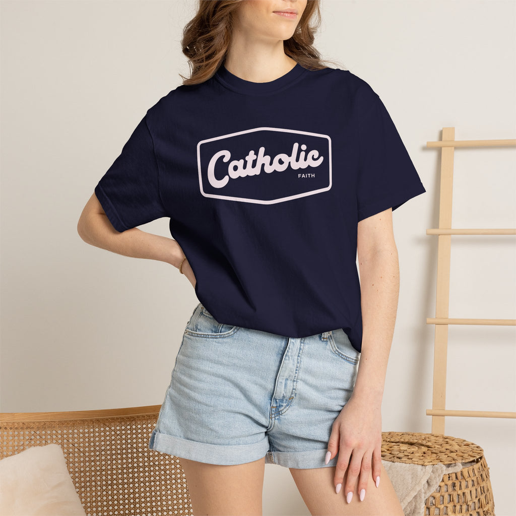 Premium Catholic Script Logo T-Shirt