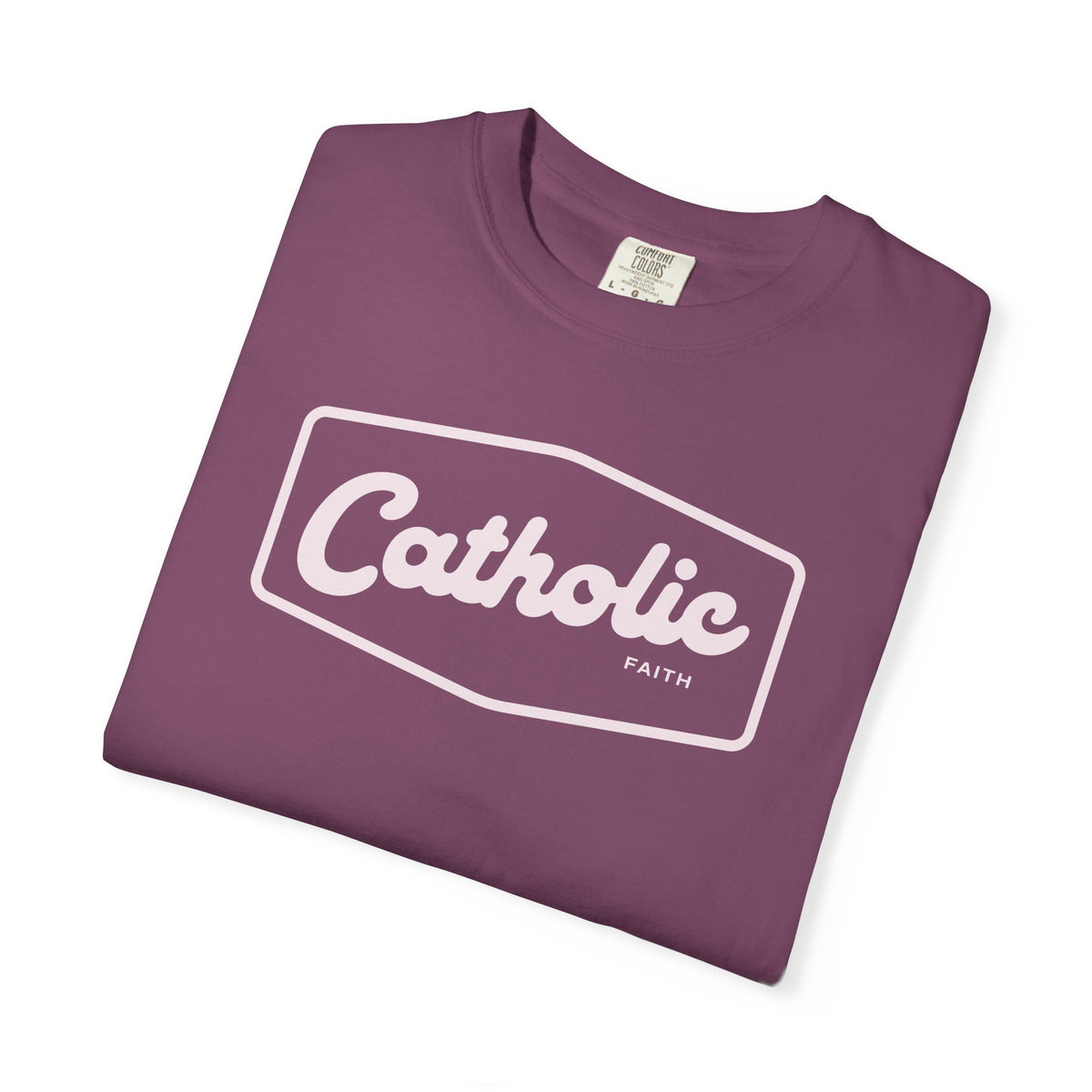 Premium Catholic Script Logo T-Shirt