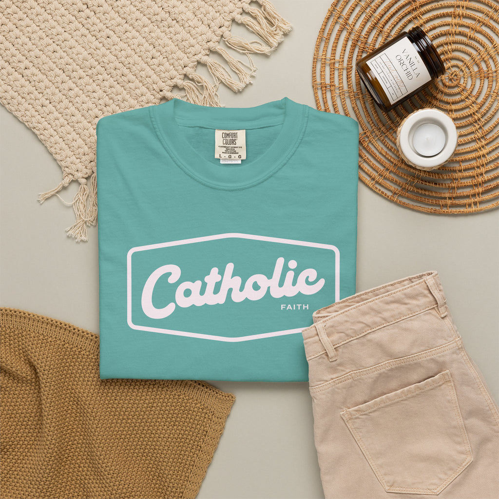 Premium Catholic Script Logo T-Shirt