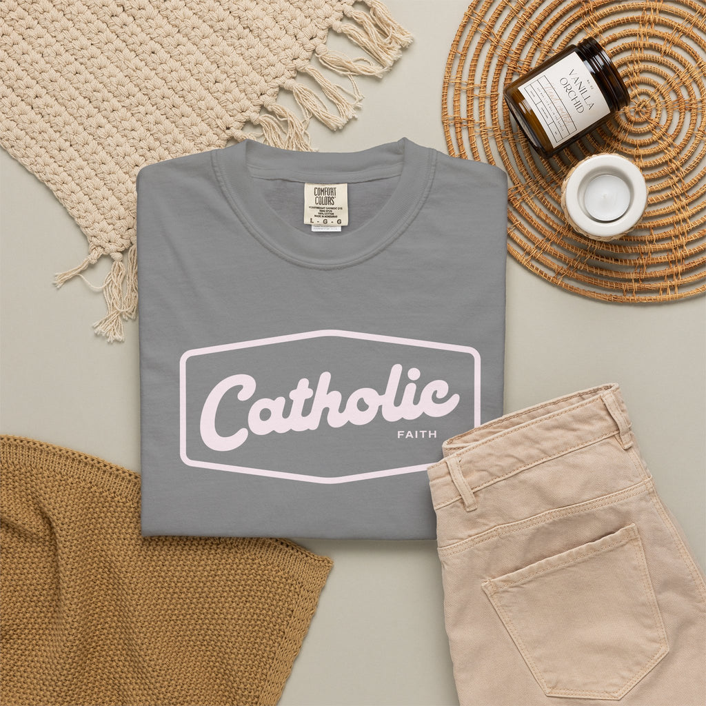 Premium Catholic Script Logo T-Shirt