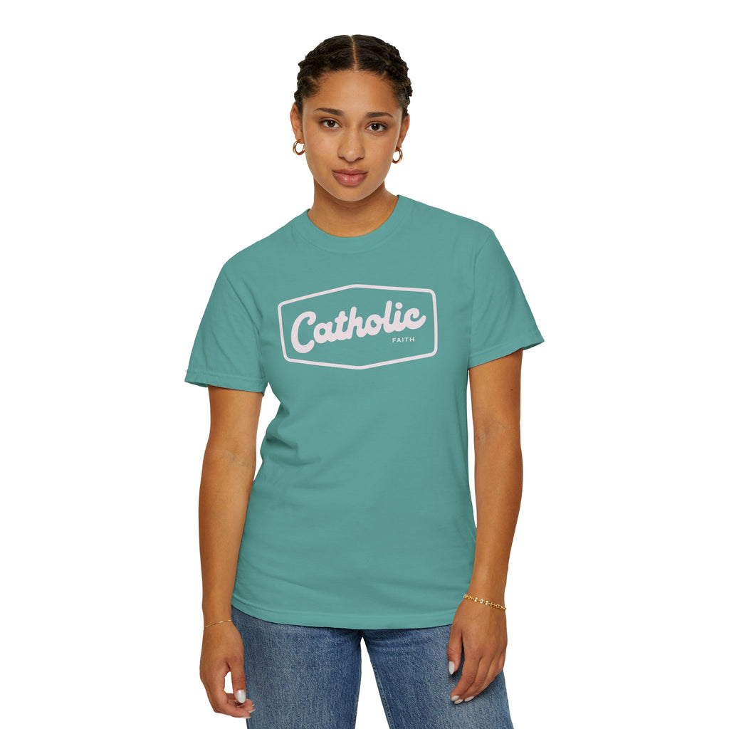 Premium Catholic Script Logo T-Shirt