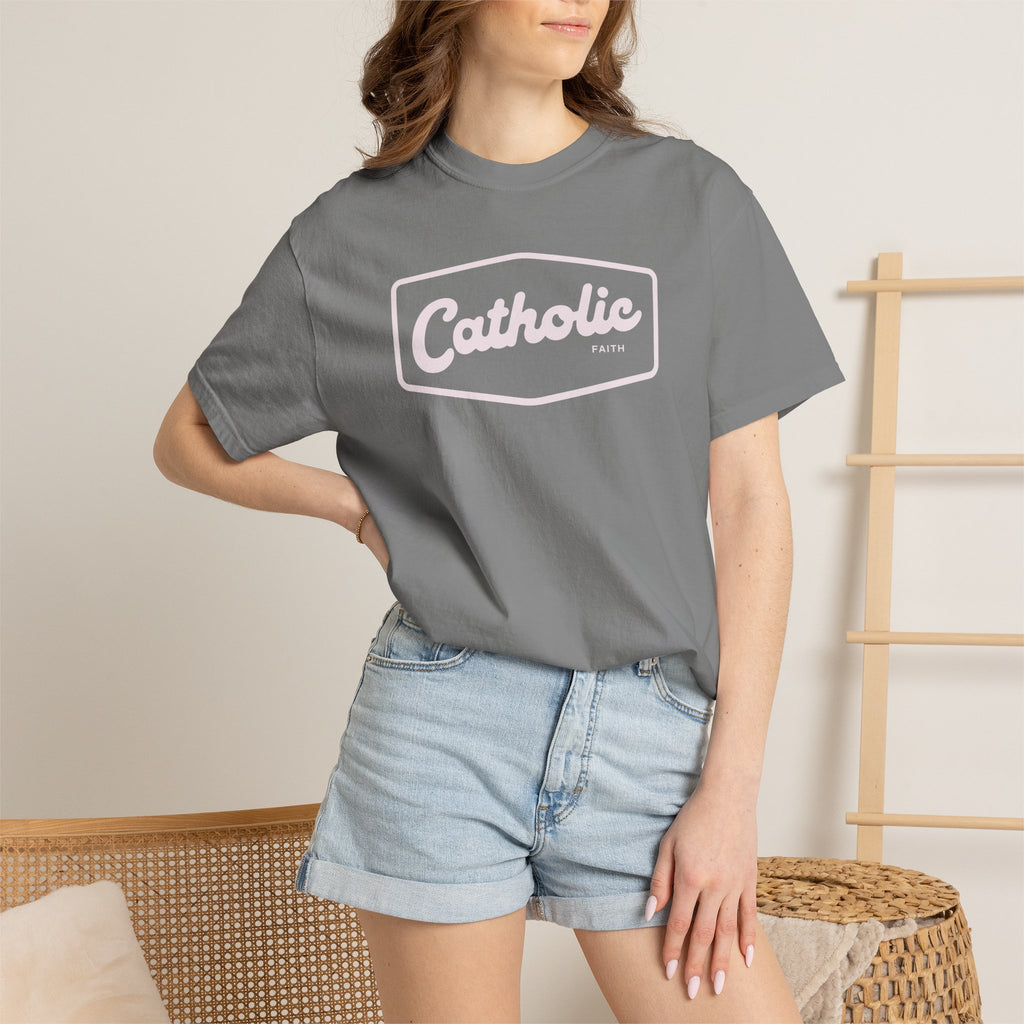 Premium Catholic Script Logo T-Shirt