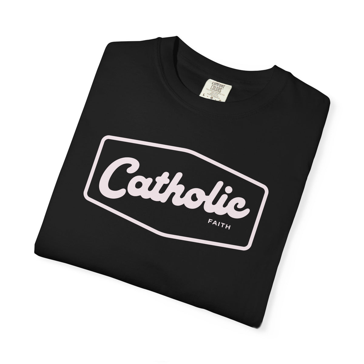 Premium Catholic Script Logo T-Shirt