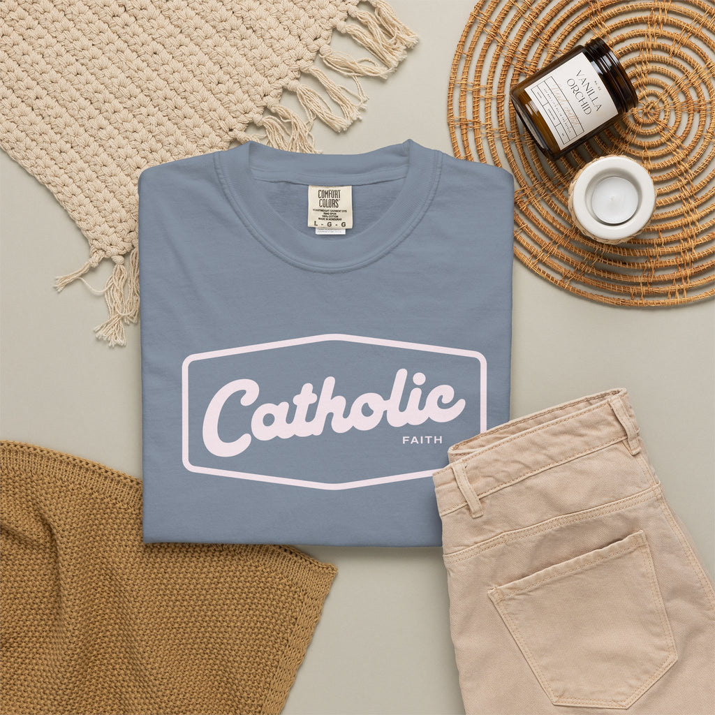 Premium Catholic Script Logo T-Shirt