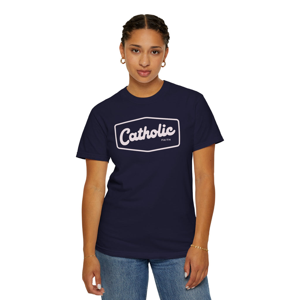 Premium Catholic Script Logo T-Shirt