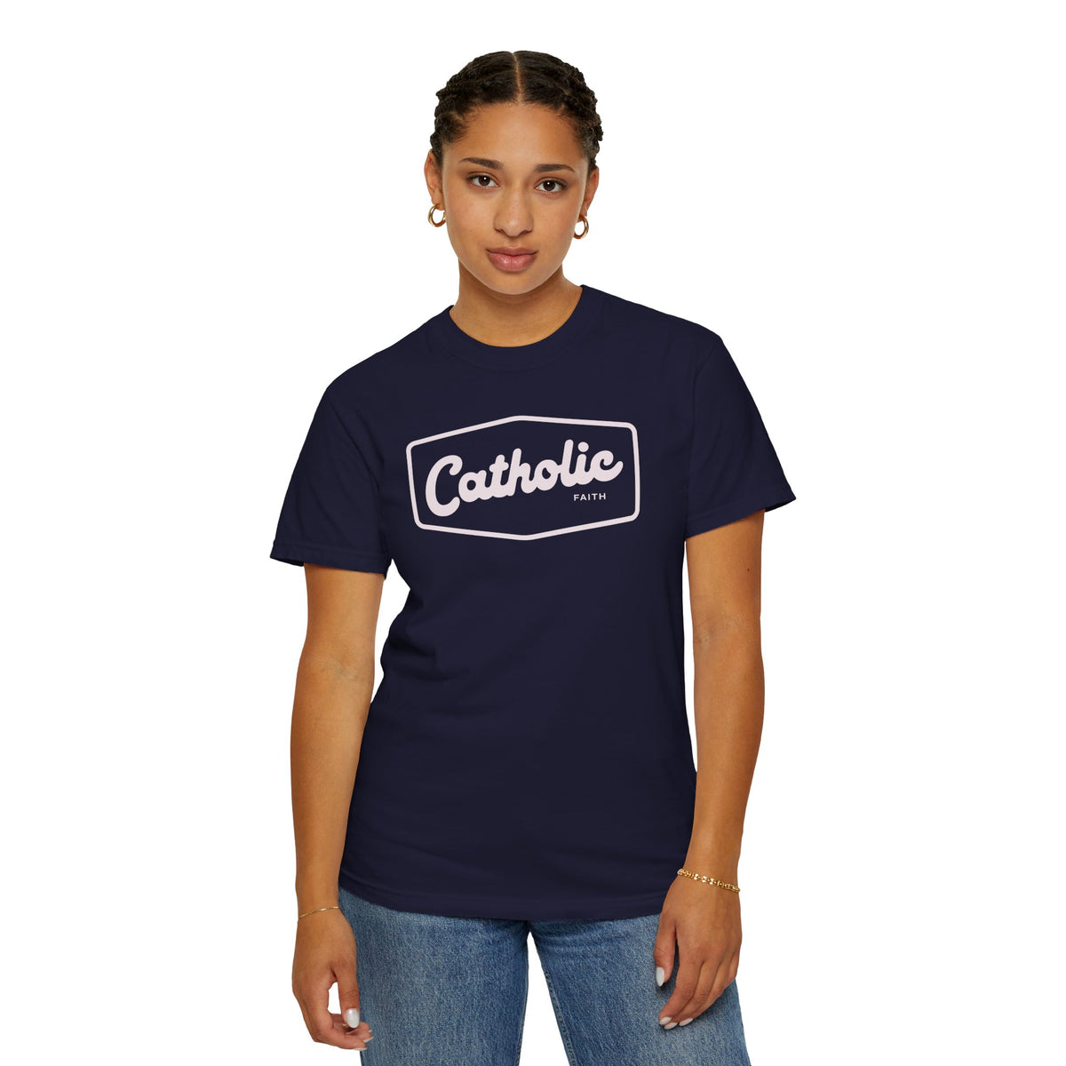 Premium Catholic Script Logo T-Shirt
