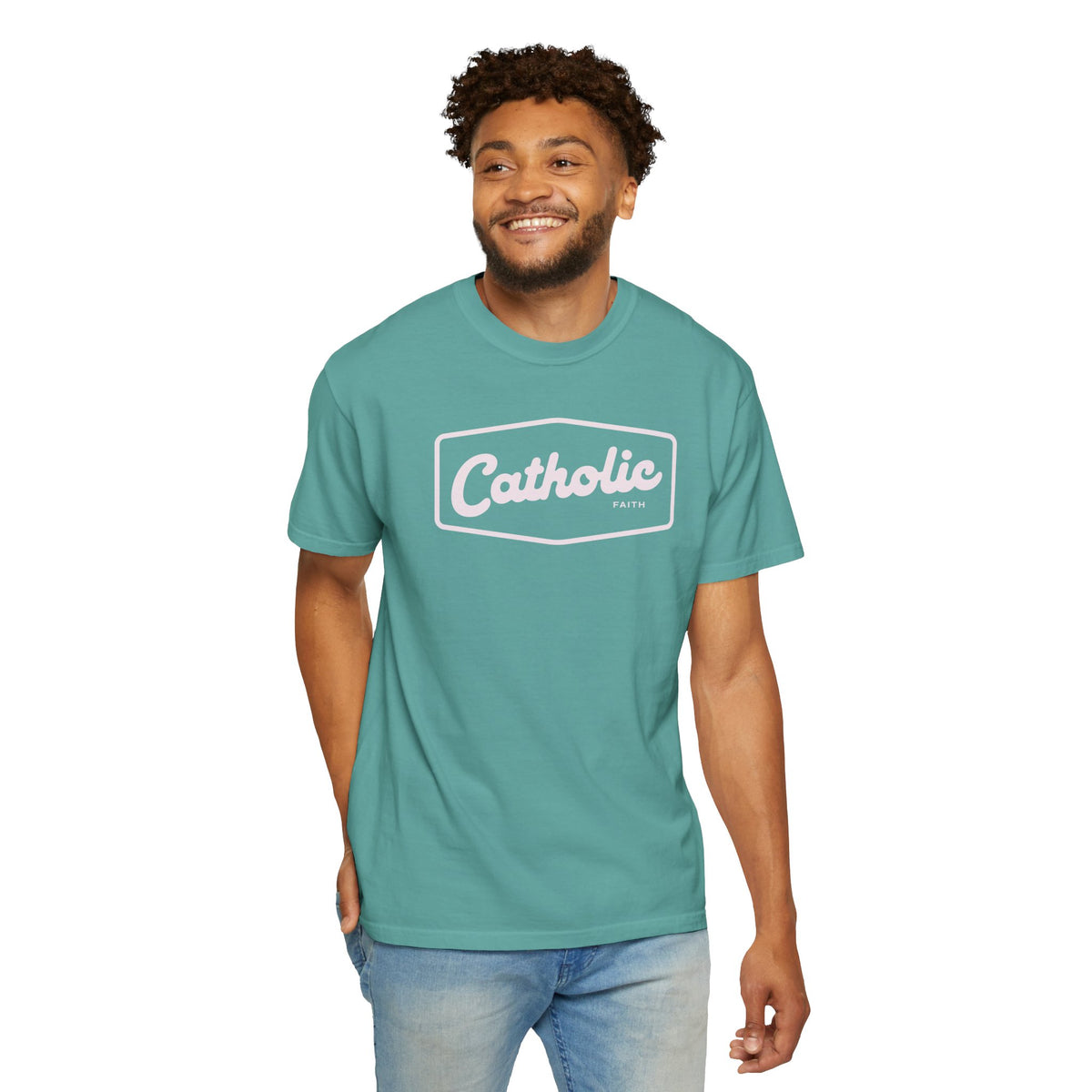 Premium Catholic Script Logo T-Shirt