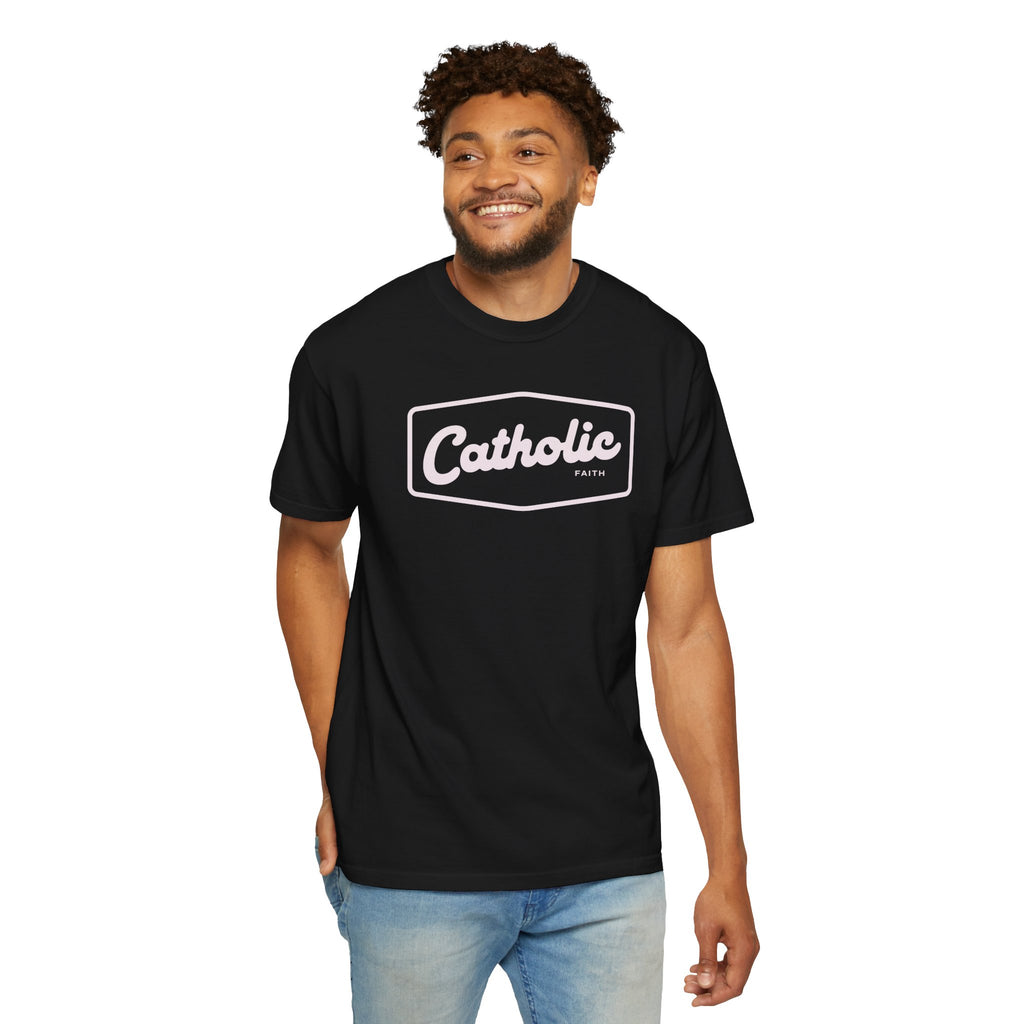 Premium Catholic Script Logo T-Shirt