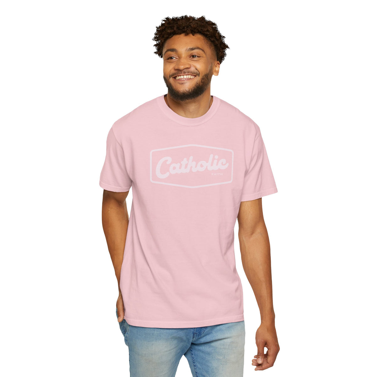 Premium Catholic Script Logo T-Shirt