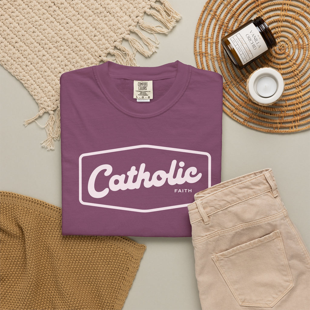 Premium Catholic Script Logo T-Shirt