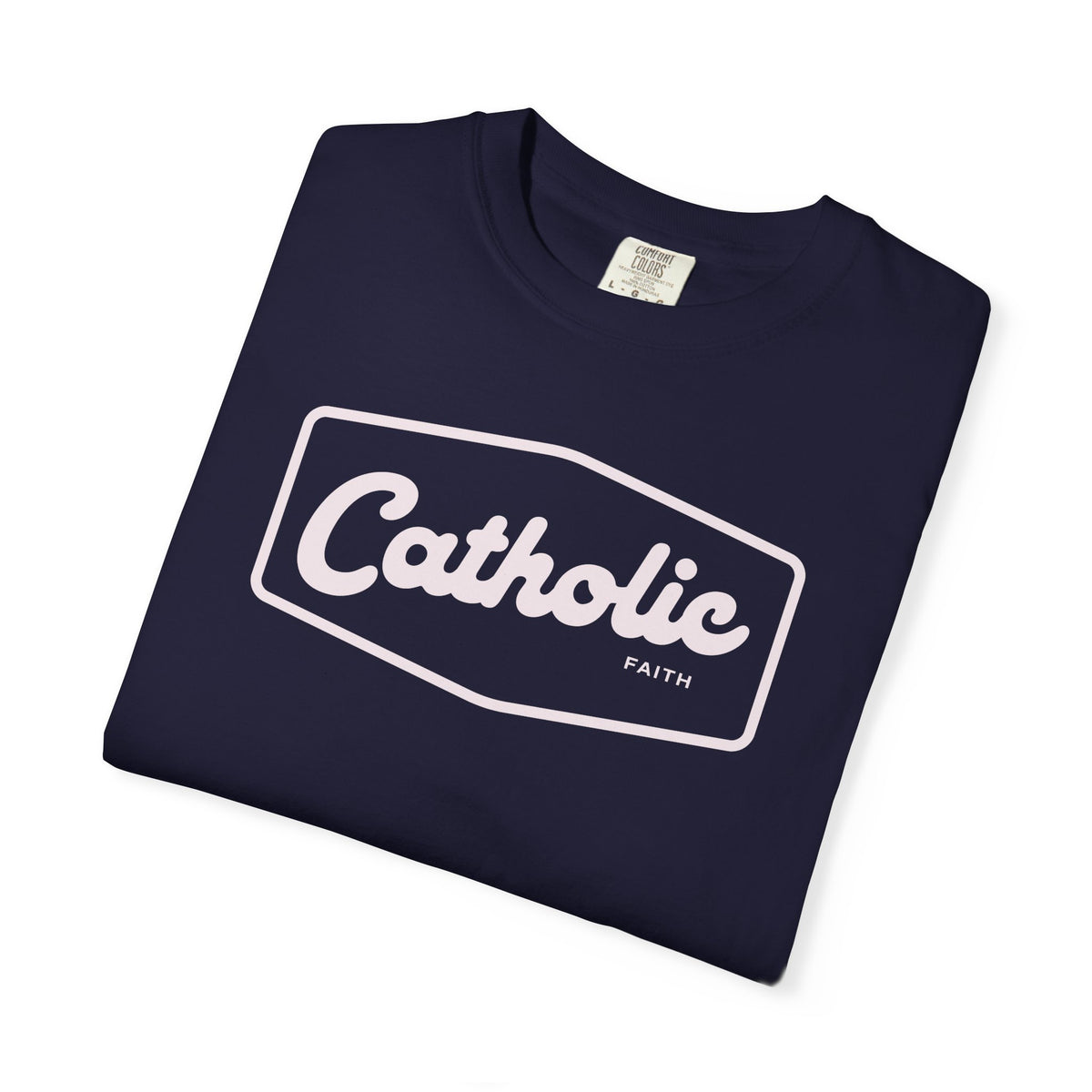 Premium Catholic Script Logo T-Shirt