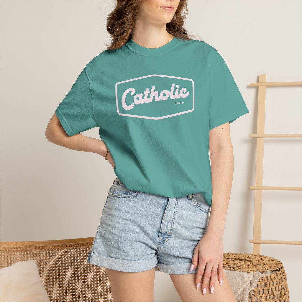 Premium Catholic Script Logo T-Shirt