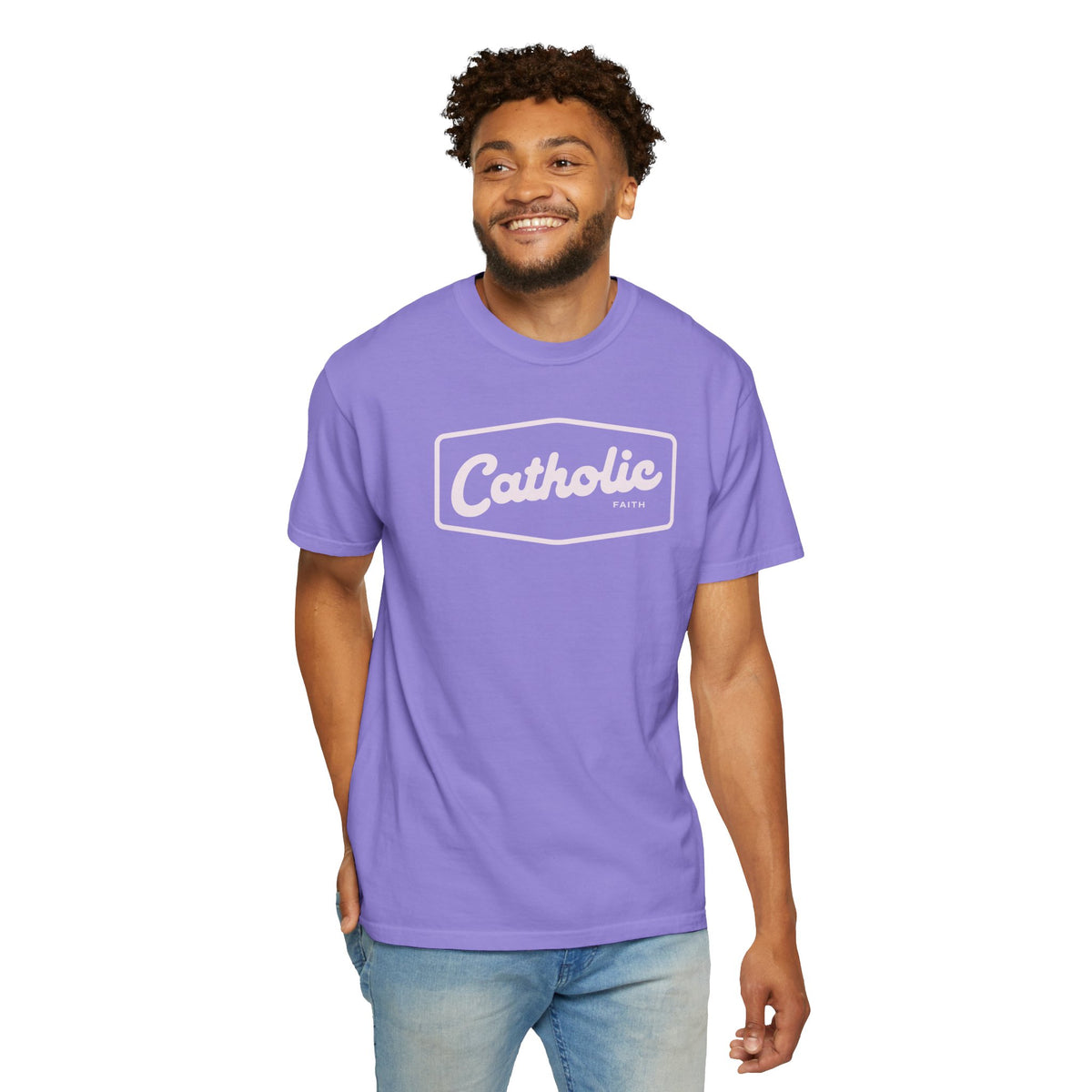 Premium Catholic Script Logo T-Shirt