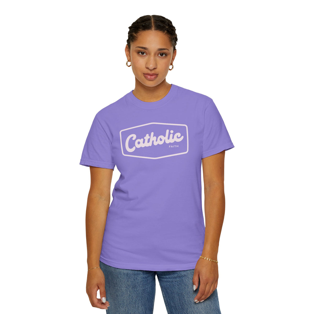 Premium Catholic Script Logo T-Shirt