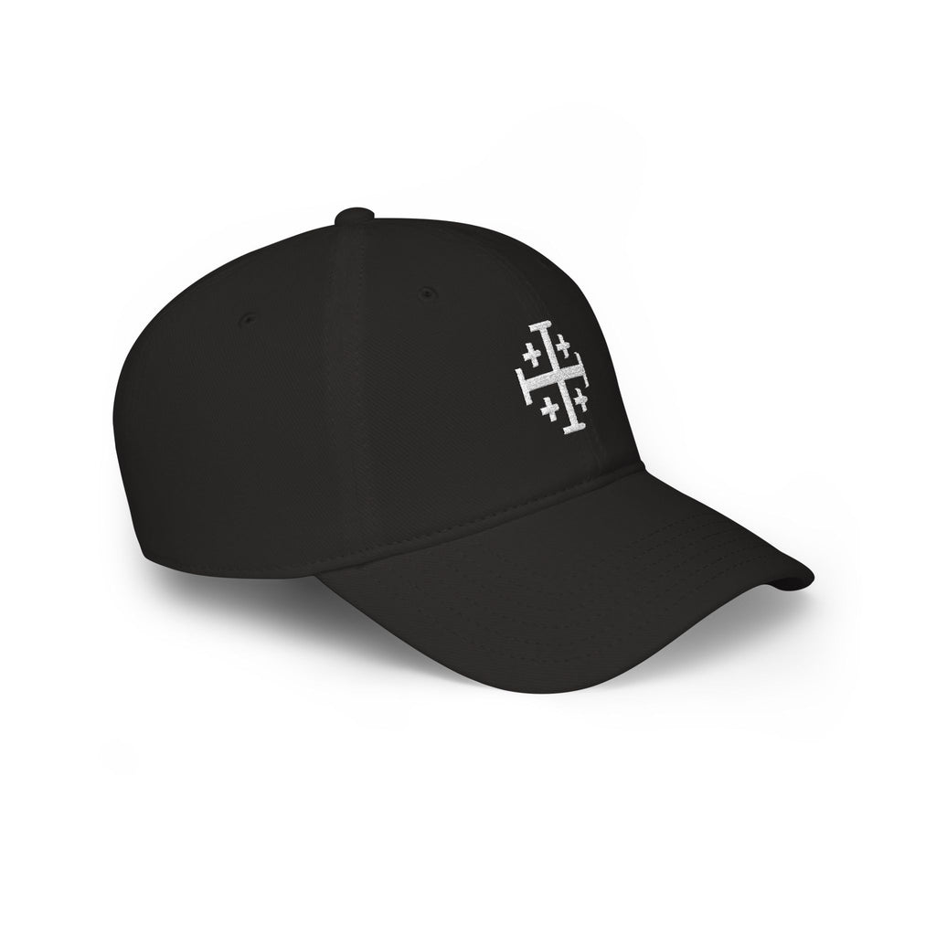 Jerusalem Cross Low Profile Baseball Cap (DARK)